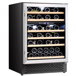 Cata UBSSWC60 60cm Wide 46 Bottle Wine Cooler - Stainless Steel