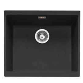 Leesti 500 Inset or Undermount Granite Sink Anthracite