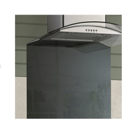  TSBCURVE600PT Special Order 60cm Curved Glass Splashback