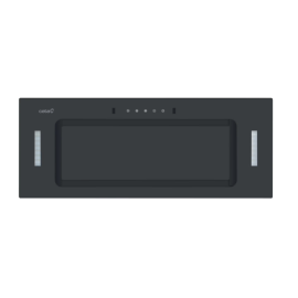 CATA UBICON75BK.1 - 75cm Canopy Hood Black Glass