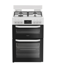 Hotpoint HDD6GDC2W - White Dual Fuel Cooker - Double Oven