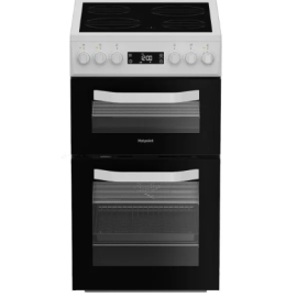 Hotpoint HDE5VDCW - White Electric Cooker - 50cm Ceramic Hob 