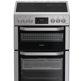 Hotpoint HDE6VDCAX 60cm Electric Double Cooker with Air Fry - Stainless Steel