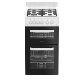 Hotpoint HDG5GCW - White Gas Double Cooker - 59L