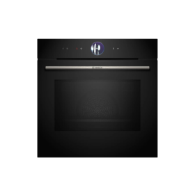 Bosch Series 8 HMG7764B1B Built In Electric Single Oven with Microwave Function with Pyrolytic Cleaning - Black