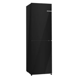 Bosch KGN27NBEAG Series 2 Free-standing fridge-freezer with freezer at bottom Black