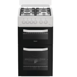 Hotpoint HTG5GCWL - White Gas Cooker - 59L 