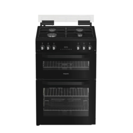 Hotpoint HTG6GDCB1 - Black Gas Cooker