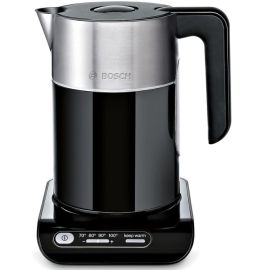 Bosch Styline TWK8633GB Variable Temperature Cordless Kettle, 1.5 litres, 3000W - Black