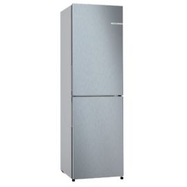 Bosch Series 2 Free-standing fridge-freezer with freezer at bottom Stainless steel look KGN27NLEAG