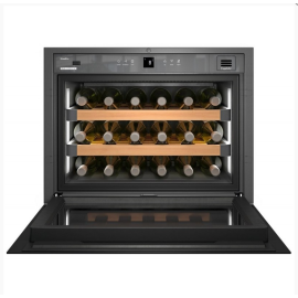 Liebherr WKEgb 582 built-in wine cellar with 60 cm handleless glass door in black