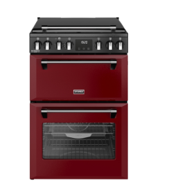 STOVES 444411997 Richmond Deluxe 60cm Dual Fuel Cooker - Garnet Red
