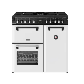 STOVES 444412004 Richmond Deluxe 90cm Dual Fuel Range - Ice White