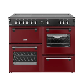 STOVES 444412038 Richmond Deluxe 110cm Induction Range Cooker - Garnet Red