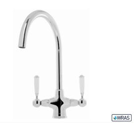 Caple S/CRU5 Shaftsbury Dual Lever Traditional Monobloc Tap - WRAS Approved