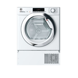  Hoover BHTD H7A1TCE Integrated 7kg Heat Pump Tumble Dryer in White with Chrome Door