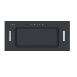 Cata CATICON52BK Black Glass 52cm Canopy Hood A+ Energy 