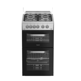 Hotpoint HDG5GCX Freestanding 50cm Gas Double Cooker – Stainless Steel