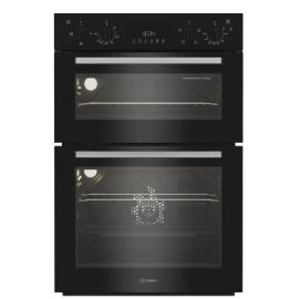 Indesit DII10DB Built In Electric Fan Double Oven - Black