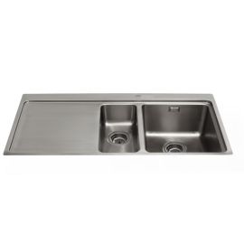 CDA KVF22LSS One and a half bowl flush-fit sink