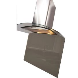 CDA Grey Curved Glass Kitchen Splashback 800x750mm ASG82CGR