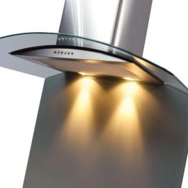 CDA ASG82CBL 800 x 750mm Curved Glass Splashback