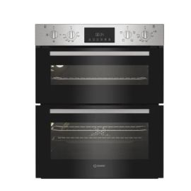 Indesit DUI 10D IX Built Under Electric Fan Double Oven - Stainless Steel