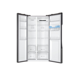 HAIER HSR3918EWPG American-Style Fridge Freezer - Silver