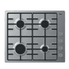 Hoover H-Hob 300 Gas Hob - Stainless Steel - 4 Burners (HHW6LK3X)