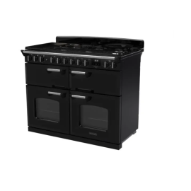 Classic Deluxe CLDLB110DFPGBL/CM1 110cm Dual Fuel Range Cooker with Gas Hob, Black