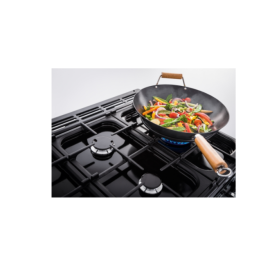 Rangemaster CLDLB110DFPPCR/AB1 110cm Dual Fuel Range Cooker Classic Deluxe Pale Cream / Antique Brass