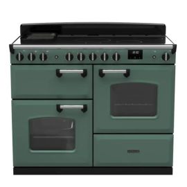 Rangemaster CLDLO110EIPMGR/CM1 Classic Deluxe 110cm Induction Range Cooker (Standard) - Mineral Green