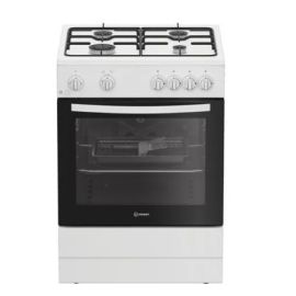 Indesit I6GGMMW/UK 60cm Gas Single Cooker - White