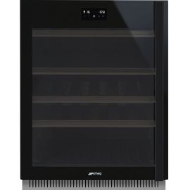 Smeg CVI638LWN3 60cm Dolce Stil Novo U/C Wine Cooler with LH Hinge Eclipse Glass