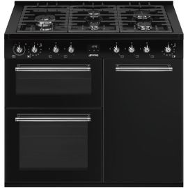 Smeg CX113GMBL 110cm Concert Dual Fuel Triple Cavity Range Cooker