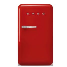 Smeg FAB10HRRD6 Retro Minibar Refrigerator, Red, D Rated