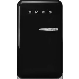 Smeg FAB10LBL650's Style 55cm Fridge with Icebox, Left Hand Hinge Black