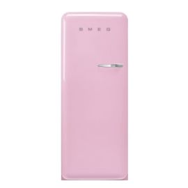 Smeg FAB28LPK6 153cm Tall Pink Left Hinge Freestanding Fridge