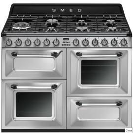 Smeg TR4110X-1  110cm Victoria Dual Fuel Range Cooker Stainless Steel