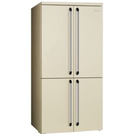 Smeg FQ960P6 Free Standing American Style Fridge Freezer in Cream