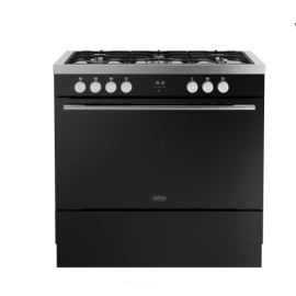 Belling BEL RCA VISION SGL 90DF BSS 90cm Dual Fuel Range Cooker in Black