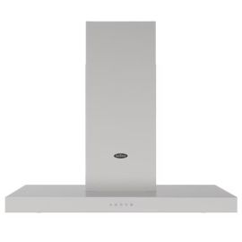 Belling BEL COOKCENTRE CHIM 90T STA 1663 90cm Flat Chimney Hood – STAINLESS STEEL