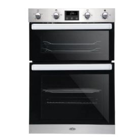 Belling BI902FP Stainless steel Built-In Electric Double Oven, A Rated