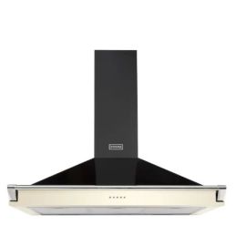 Stoves ST S900 RICH CHIM RAIL CC 444410244 - Classic Cream 90CM Chimney Cooker Hood 64dB A energy