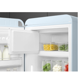 Smeg FAB28LPB5UK Retro Tall Fridge with Ice Box, Pastel Blue
