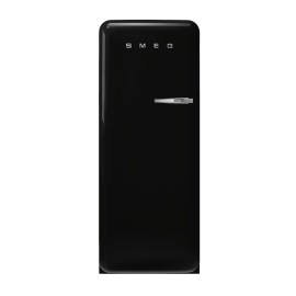 Smeg FAB28LBL6UK 60cm Retro Refrigerator Left Hand Hinge – Black