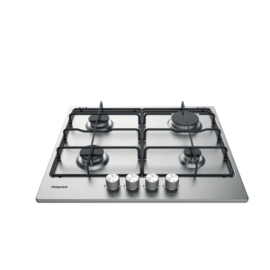 hoppoint 60CM Flame Control Gas on Metal Hob - Stainless Steel 