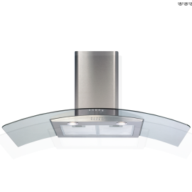 CDA ECP102SS 100cm Chimney Cooker Hood, Stainless Steel