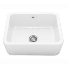 Caple Butler 600 Sit-On Ceramic Sink CPBS600 with Weir Overflow