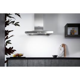 Hotpoint PHC67FLBIX 60cm Chimney Hood in Stainless Steel 3 Speed Fan